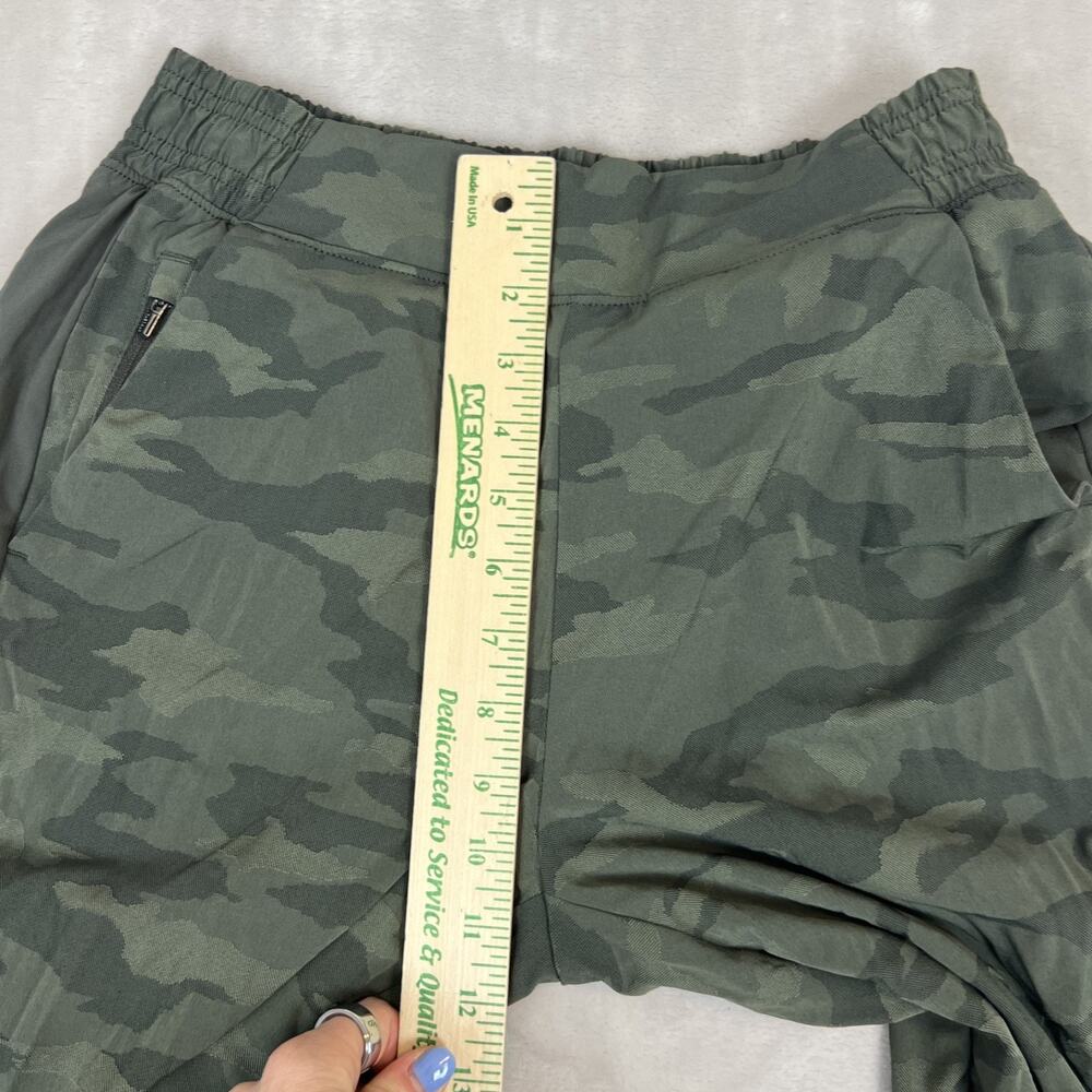 Athleta Pants Womens 4 Green Camo Brooklyn Textured Lined Jogger Athleisure - Picture 5 of 12